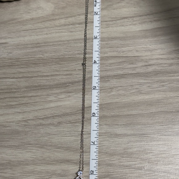 Swarovski Crystal Two Stone Drop Necklace - Picture 5 of 7